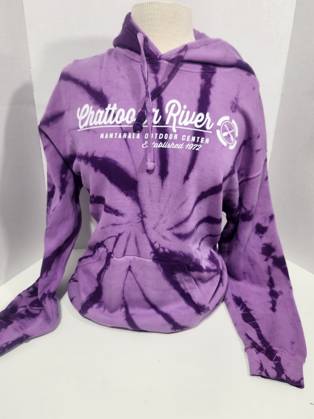 Purple Tie-Dye Hoodie Sweatshirt